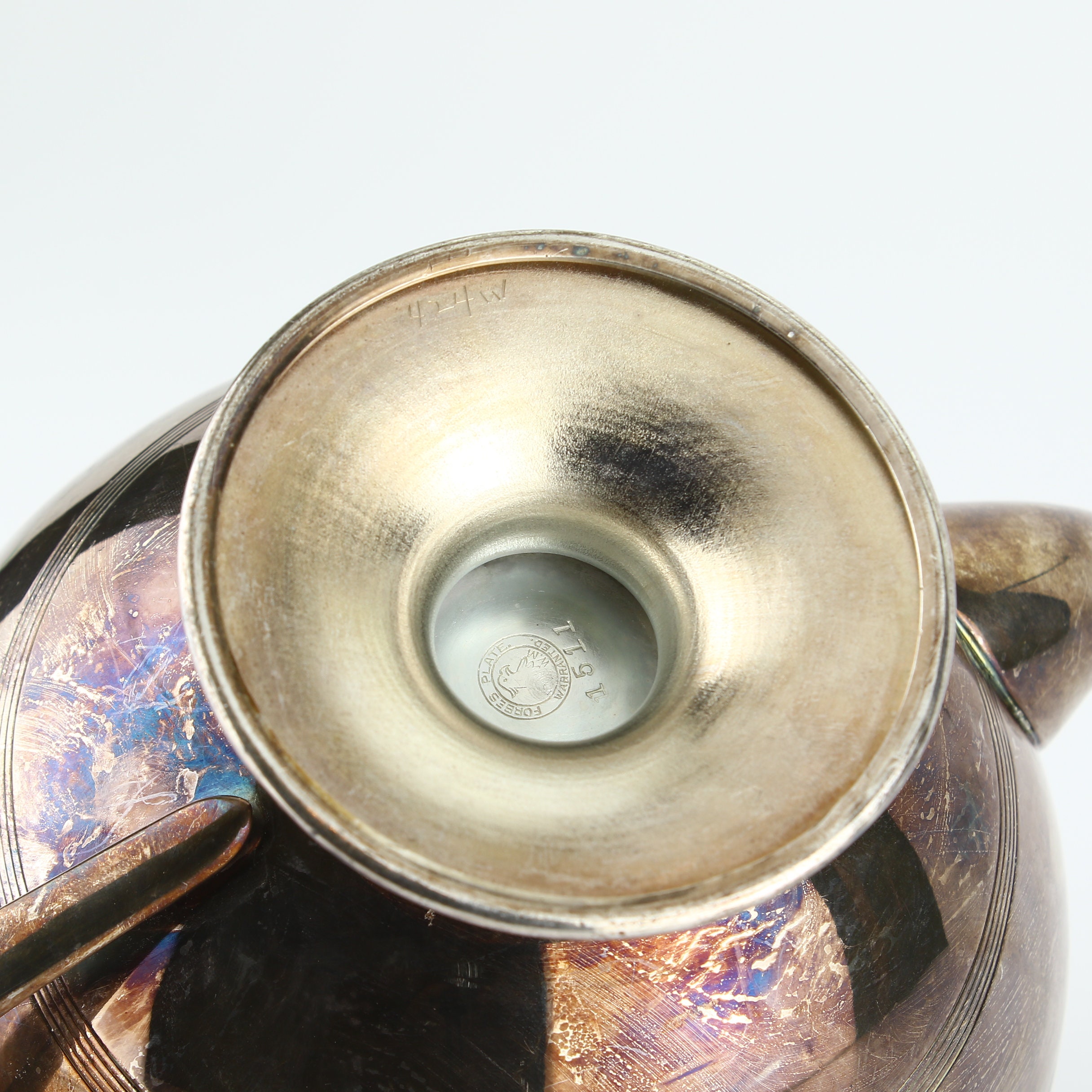 Vintage Silverplate Teapot Elegant FORBES PLATE WARRANTED Etsy