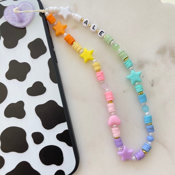 Rainbow Phone Charm, Phone Charm, Phone Accessory, Phone String