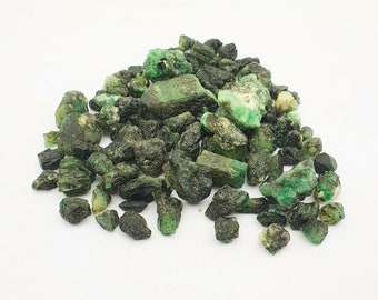 Rohsteine Smaragd in Matrix 300 g Wassersteine 