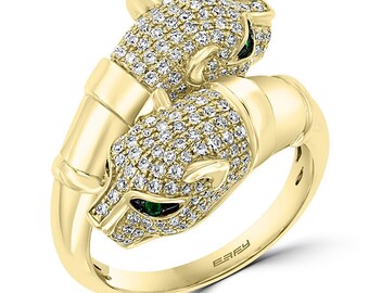 Gorgeous Leopard Ring Gold Plated With 