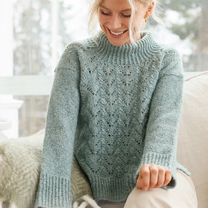 Pull laine femme fait main cheap