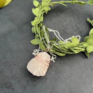 Rose quartz pendant