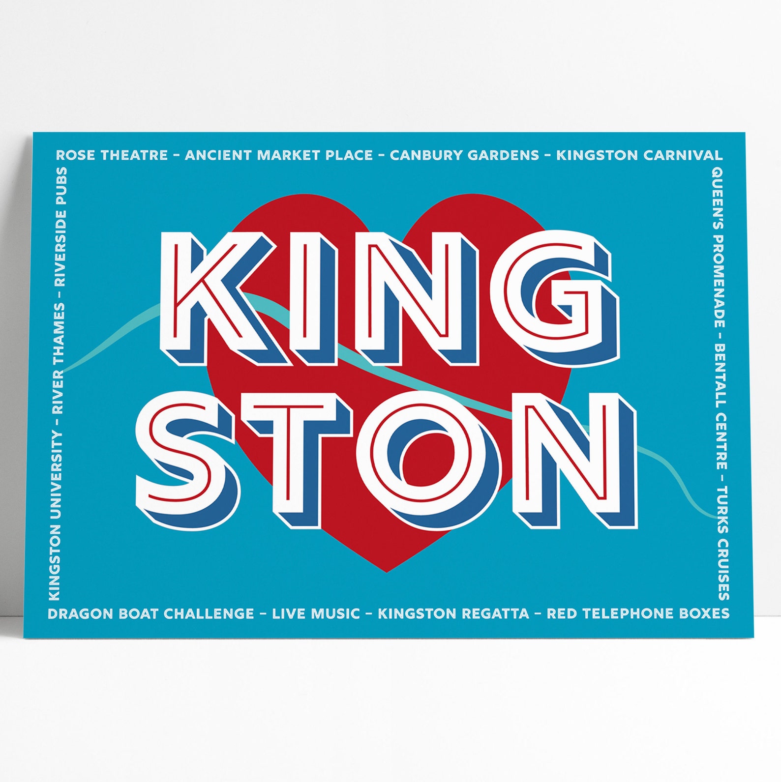Kingston Art Kingston Wall Art Print with Words Kingston Etsy