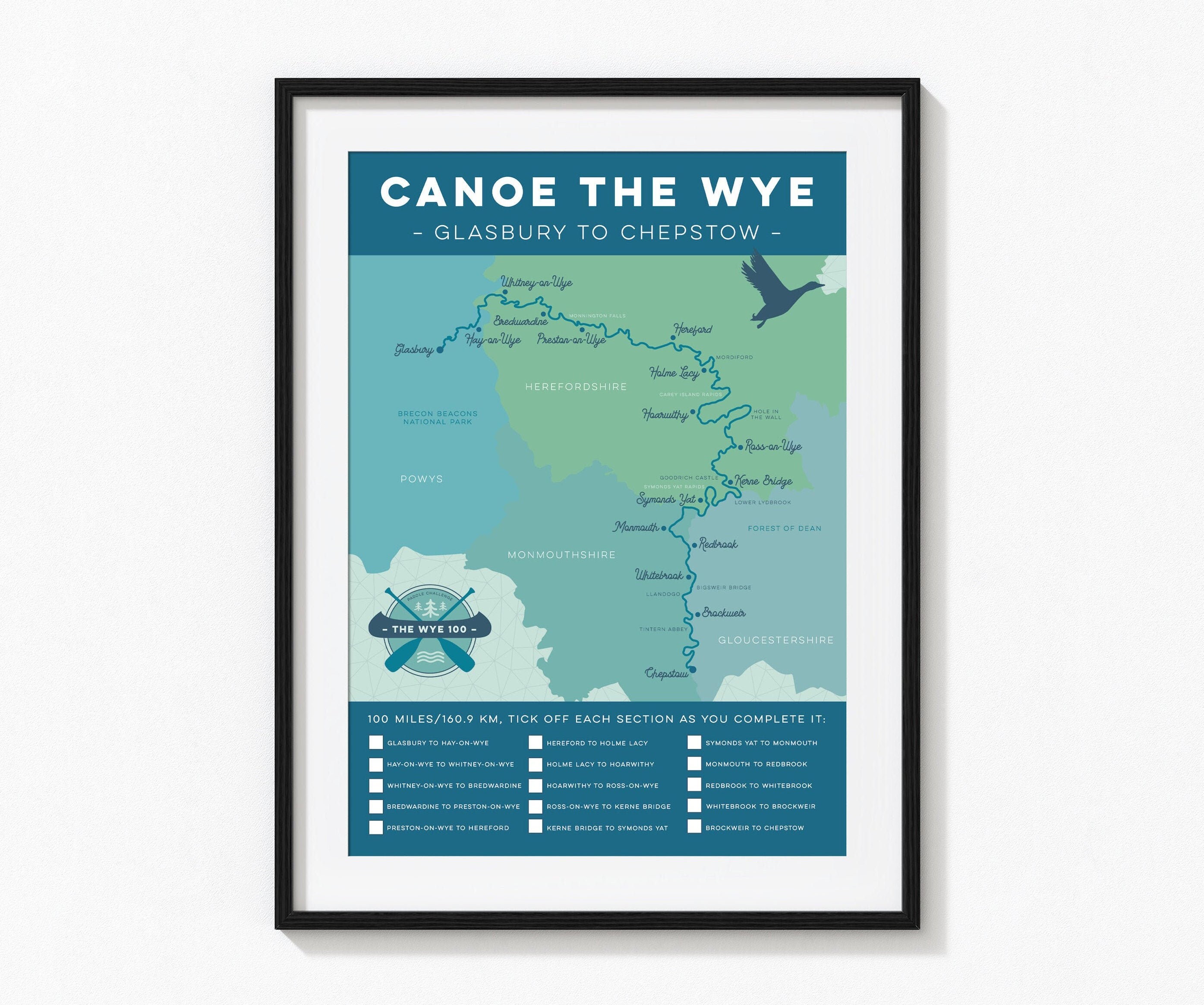Canoeing Gift River Wye Art Print Wall Art Map Art Wye 100 Etsy canoeing-gift-river-wye-art-print-wall-art-map-art-wye-100-etsy