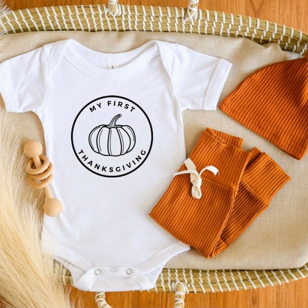 My First Thanksgiving Onesie®. Thanksgiving Baby. Thanksgiving Onesie®. Thanksgiving Toddler. Thanksgiving Infant. My First Thanksgiving.