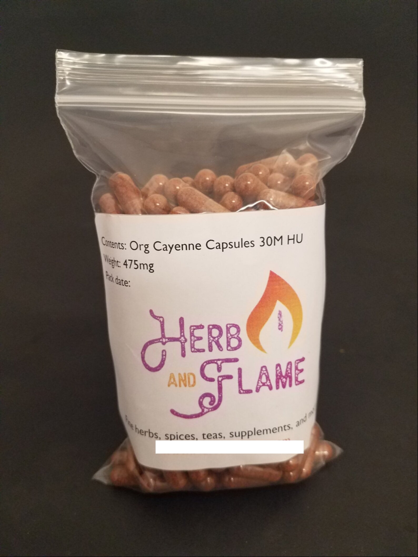 Organic Cayenne 475Mg Capsules 30M Hu 30 60 90 120 180 360 Etsy