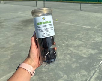 Namethatball - Palline da Padel colorate personalizzate - NERO