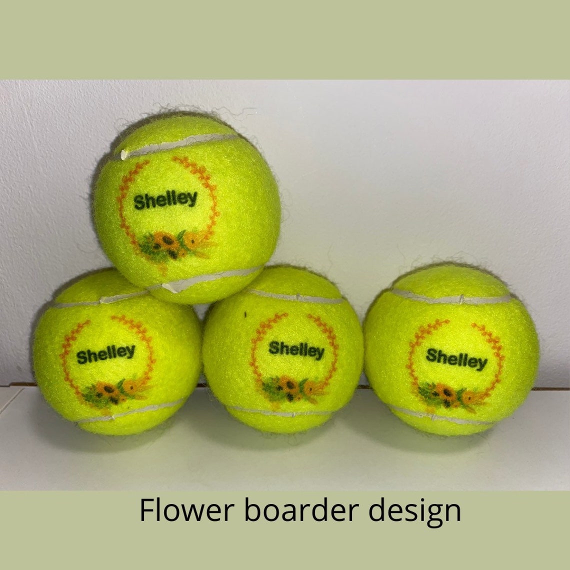 NTB Personalised Adult's Tennis Balls Small Design Etsy