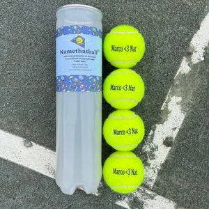 NTB Personalised Adult's Tennis Balls Standard Text Edition image 4