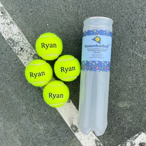 NTB Personalised Adult's Tennis Balls Standard Text Edition image 2