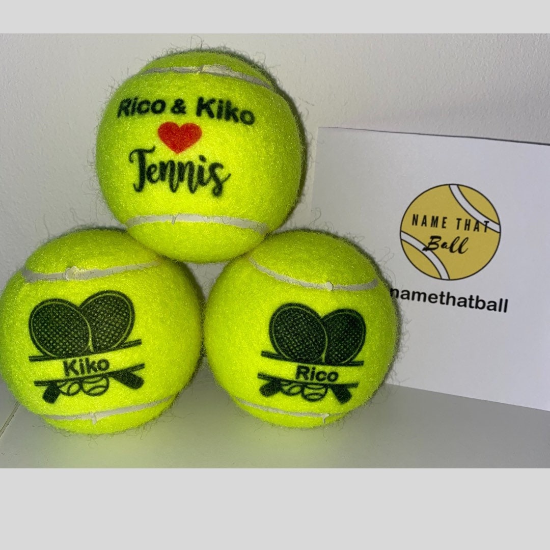 NTB Personalised Adult's Tennis Balls Small Design Etsy