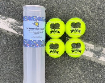 NTB Personalised Adult's Tennis Balls - Tennis Racket Design