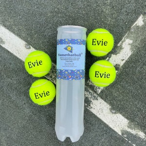 NTB Personalised Adult's Tennis Balls Standard Text Edition image 1