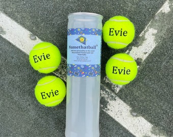 NTB gepersonaliseerde tennisballen voor volwassenen - standaard teksteditie