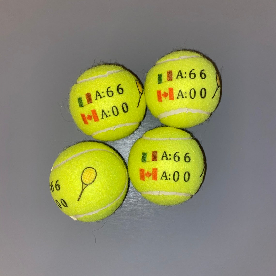 NTB Personalised Adult's Tennis Balls Emoji Edition Etsy