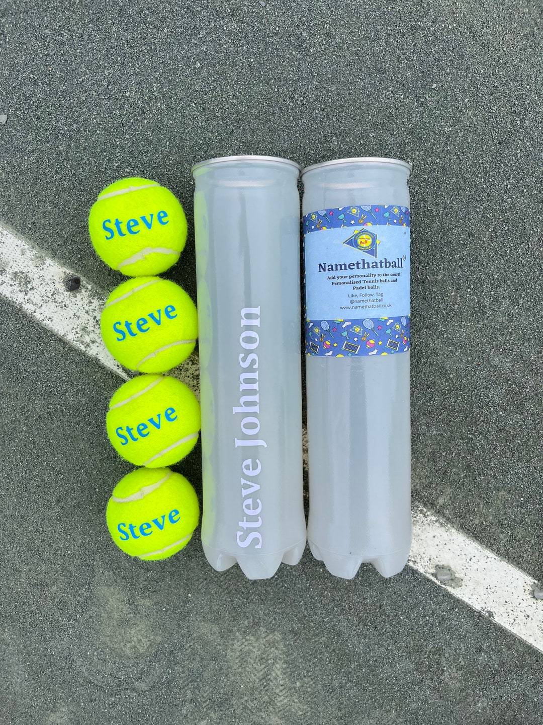 NTB Personalised Adult's Tennis Balls Glitz & Glam Edition Etsy UK