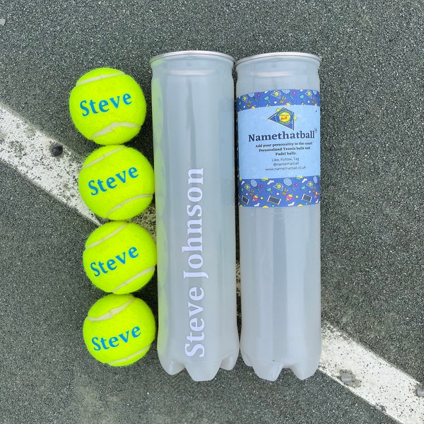NTB Personalised Adult's Tennis Balls - Glitz & Glam Edition