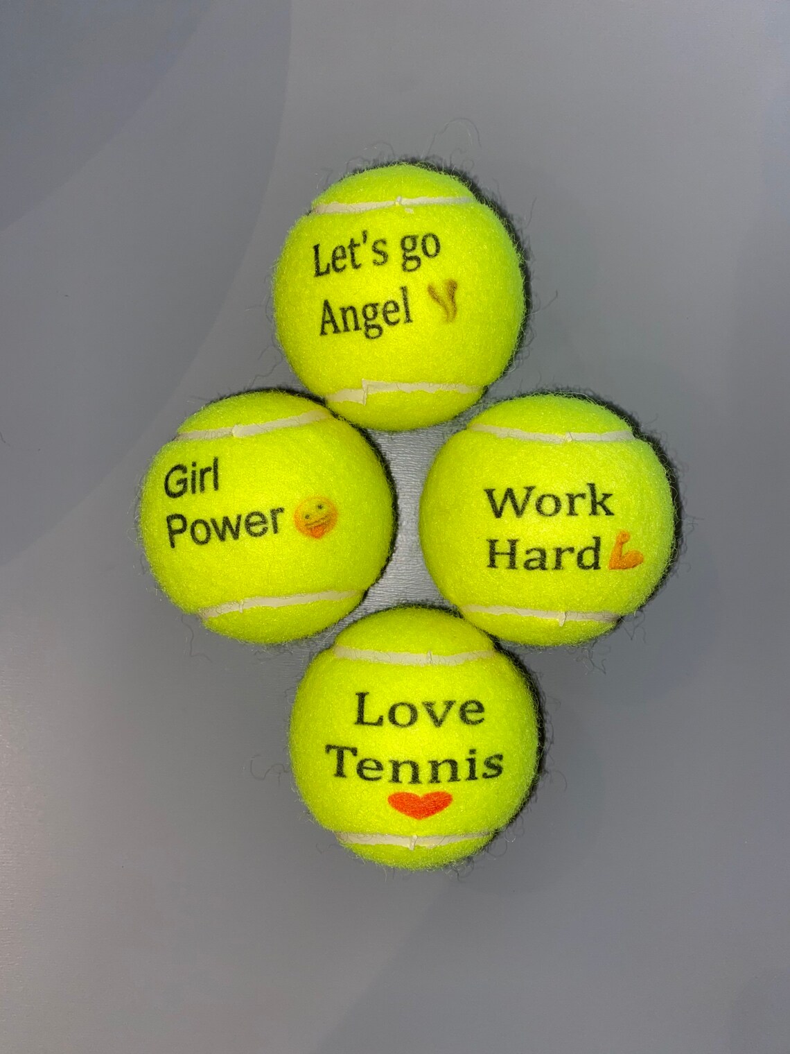 NTB Personalised Adult's Tennis Balls Emoji Edition Etsy Australia