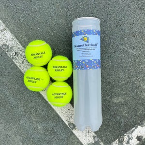 NTB gepersonaliseerde tennisballen voor volwassenen standaard teksteditie afbeelding 3