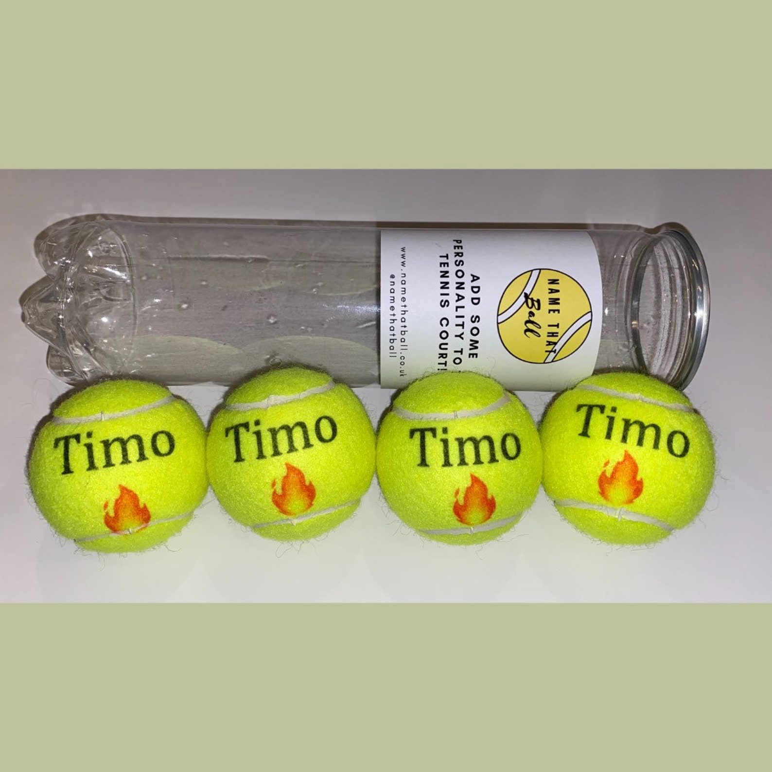 NTB Personalised Adult's Tennis Balls Emoji Edition Etsy
