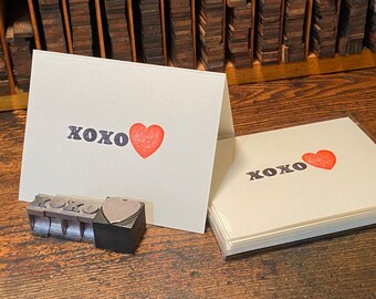 Cartão tipográfico - XOXO