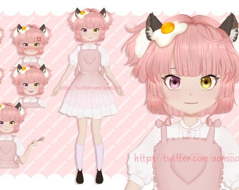 Vtuber Model for Adoption [Illustration & Rigging]