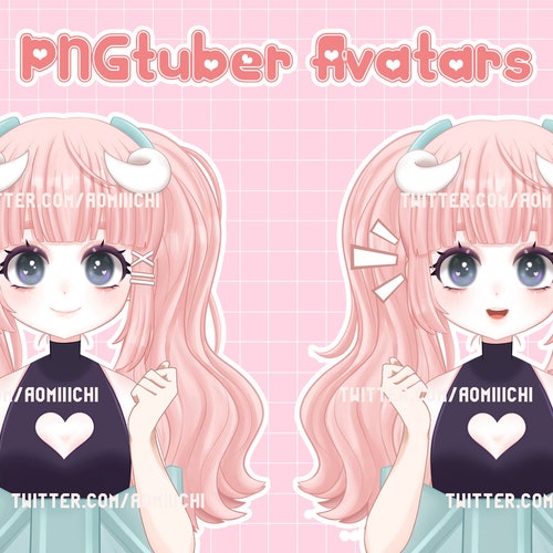 Custom Pngtuber Commission PNG Avatar for Streaming Twitch - Etsy