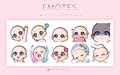 Customizable Twitch Emote / Kawaii Aesthetic / Streamer / Custom Art / Premade / DIY / YCH / Cute Emote Pack product logo