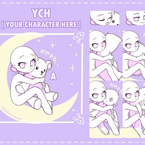 Customizable Character Commission / Kawaii Aesthetic / Custom Art / Premade / DIY / YCH