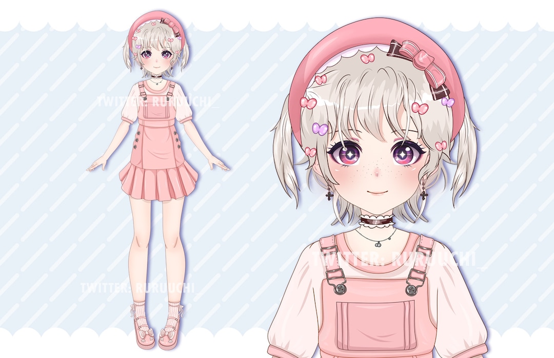 Live2d Vtuber facerig Vtube Studio Anime Character Models Etsy Live2d Vtuber facerig Vtube Studio Anime Character Models Etsy