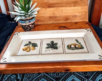 Vintage WILLIAMS SONOMA Rectangular Serving Platter by Ceramiche Arianna Made in Italy