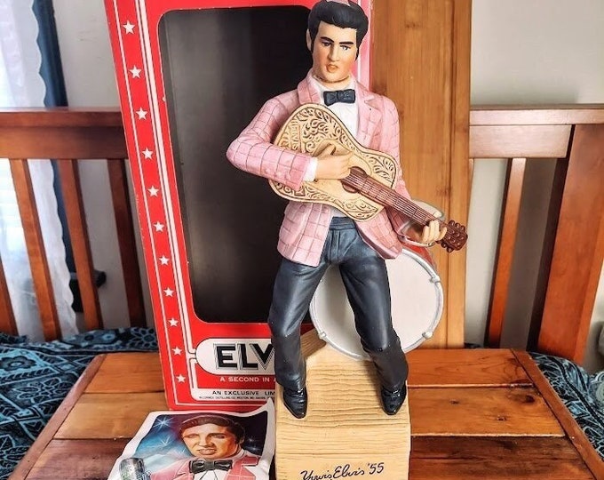 Vintage MCCORMICK "young Elvis Presley" Whiskey Decanter With Working