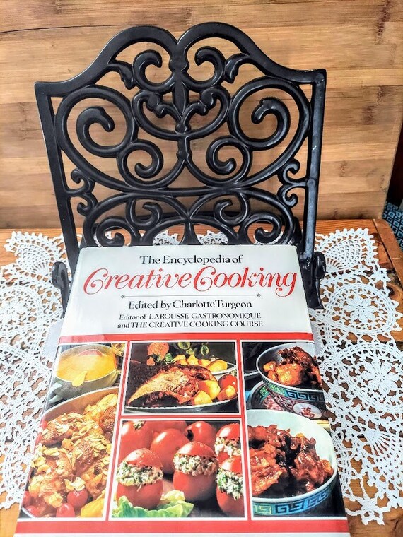 Colorful Cookbook Rack Wrought Iron Cookbook Holder