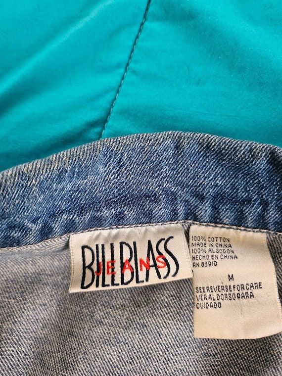 Vintage BILL BLASS Women's Blue Denim Jean Jacket… - image 6