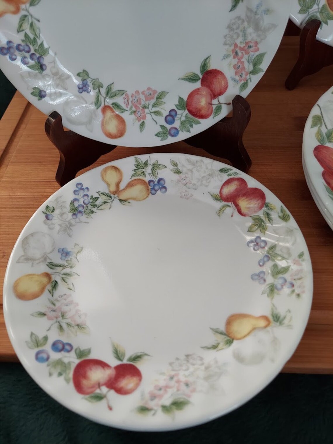 Beautiful Corelle Chutney Pattern Set of Eight Four Dinner Etsy