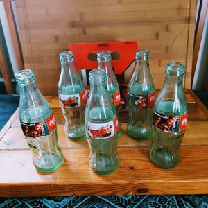 Vintage 1995 Christmas COCA COLA CLASSIC Original Carton and Bottles Six Pack Retro Coca Cola Collectibles image 6