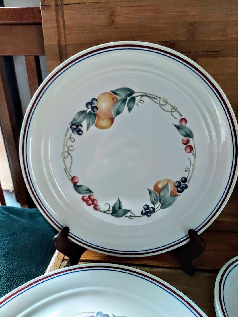 Corelle ABUNDANCE Pattern 16 Piece Set Vintage Corelle Fruit Etsy