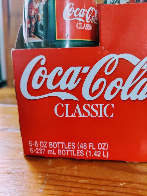 Vintage 1995 Christmas COCA COLA CLASSIC Original Carton and