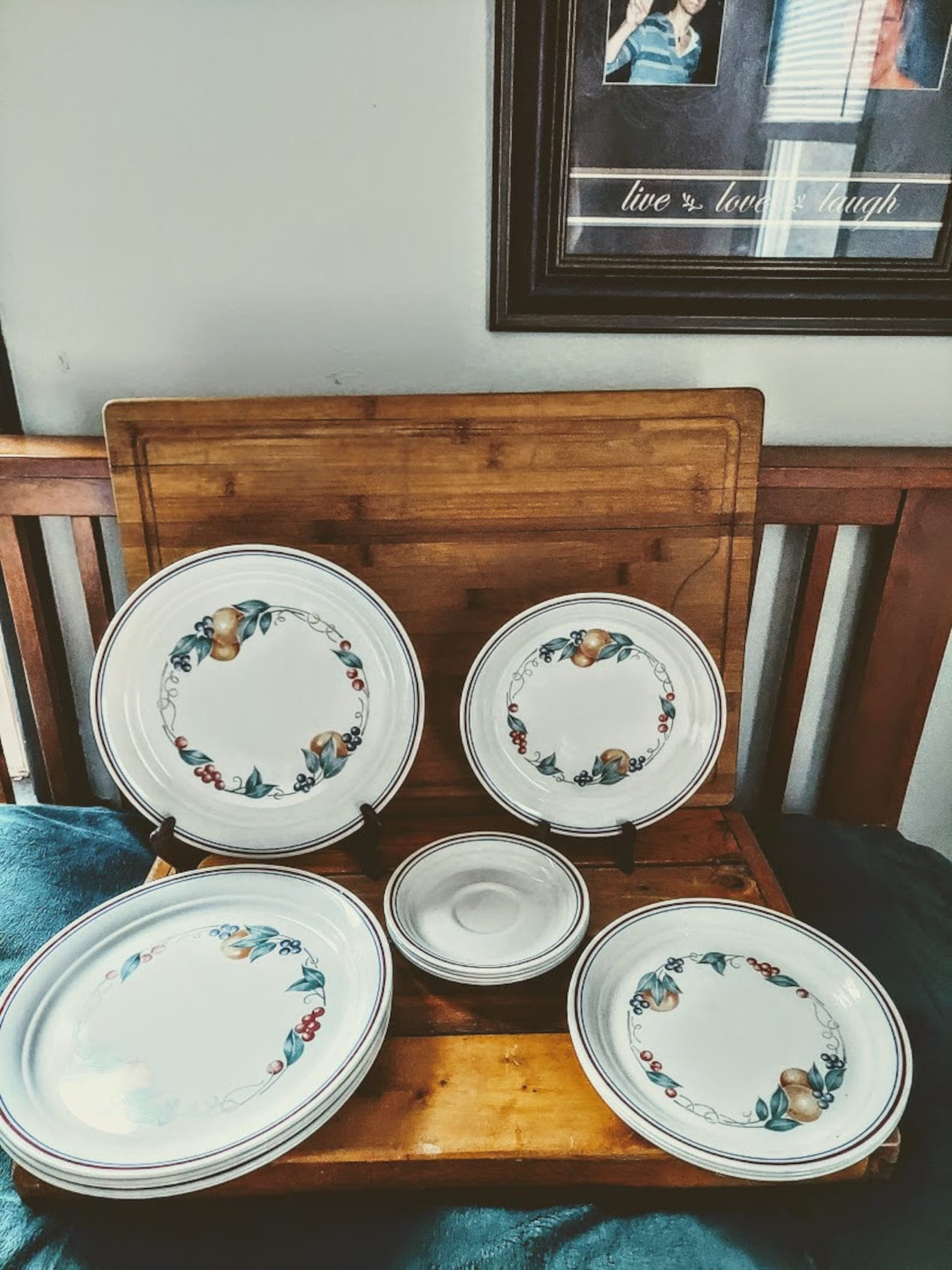 Corelle ABUNDANCE Pattern 16 Piece Set Vintage Corelle Fruit Etsy