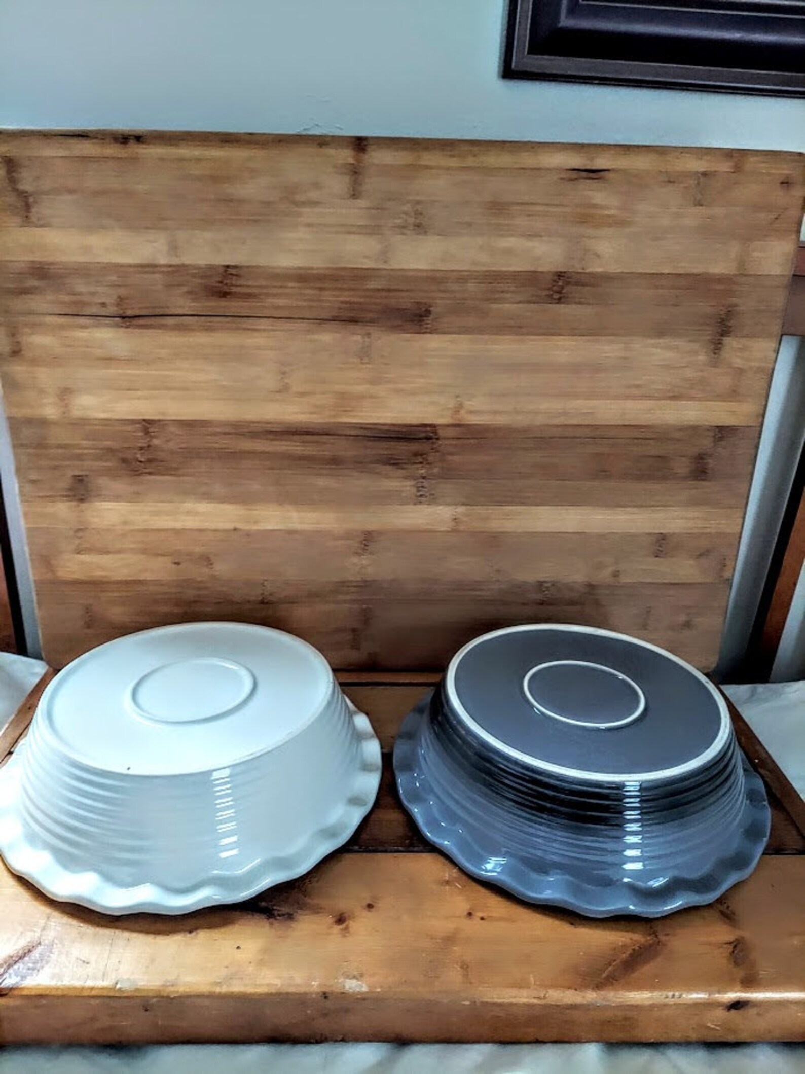 Stoneware Pie Dish Set PARINI COOKWARE Non Stick Glazed Pie Etsy