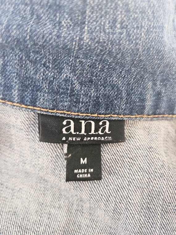 Vintage A.N.A. Women's Denim Cropped Denim Jean J… - image 9