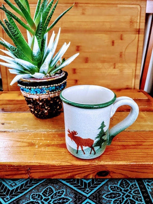 Field Trip Ceramic Latte Mug- Blue - Caribou Coffee