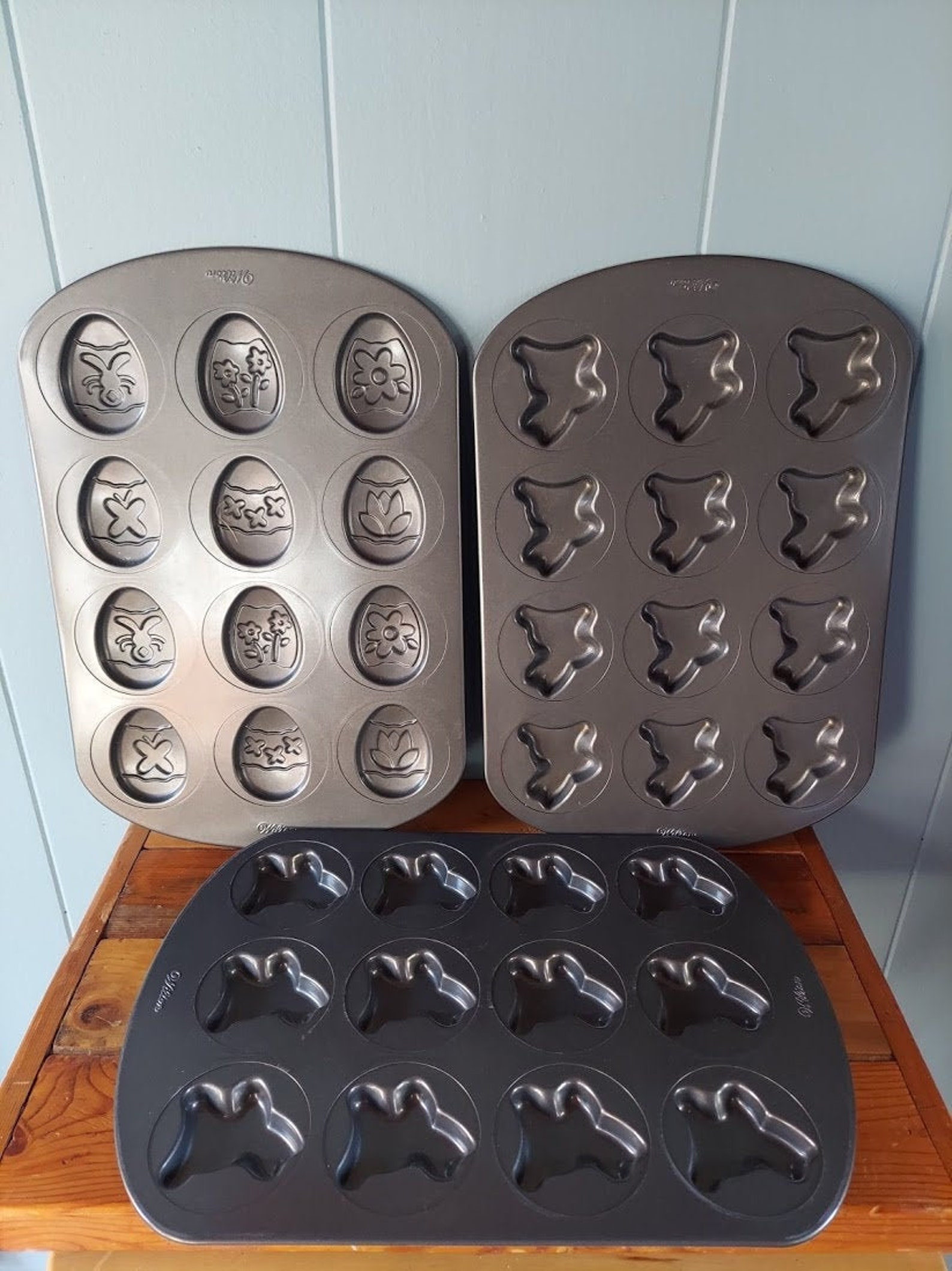 Vintage Wilton Three Piece Set Mini Cake Molds Easter Theme Etsy