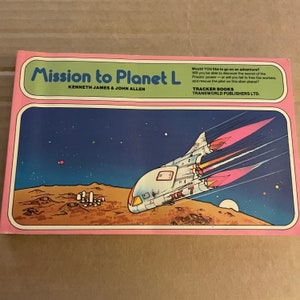 Vintage Game Book Mission to Planet L von James & Allen