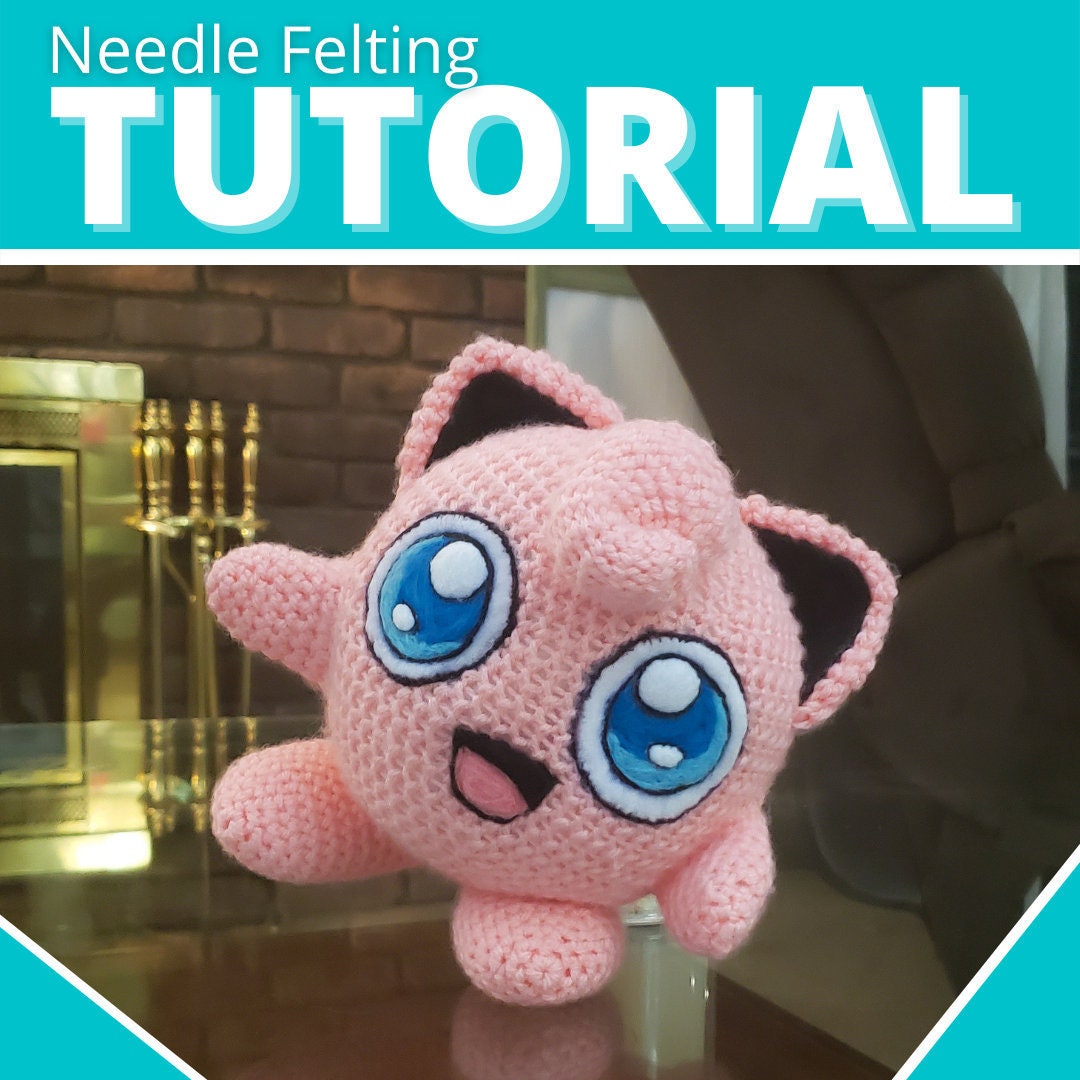 Needle Felting Eyes on Amigurumi — 1Up Crochet