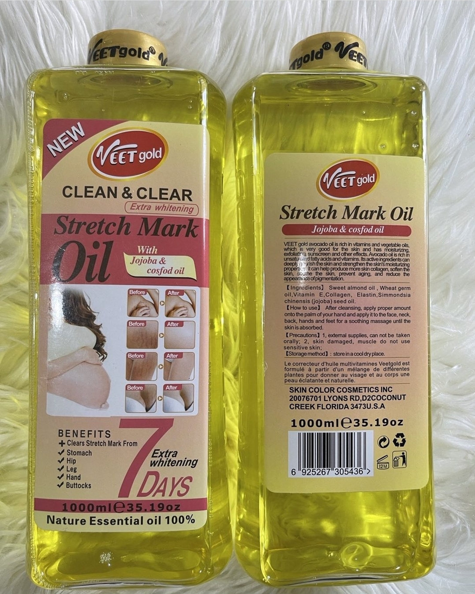 VeetGold Stretch Marks Oil1000ml Etsy