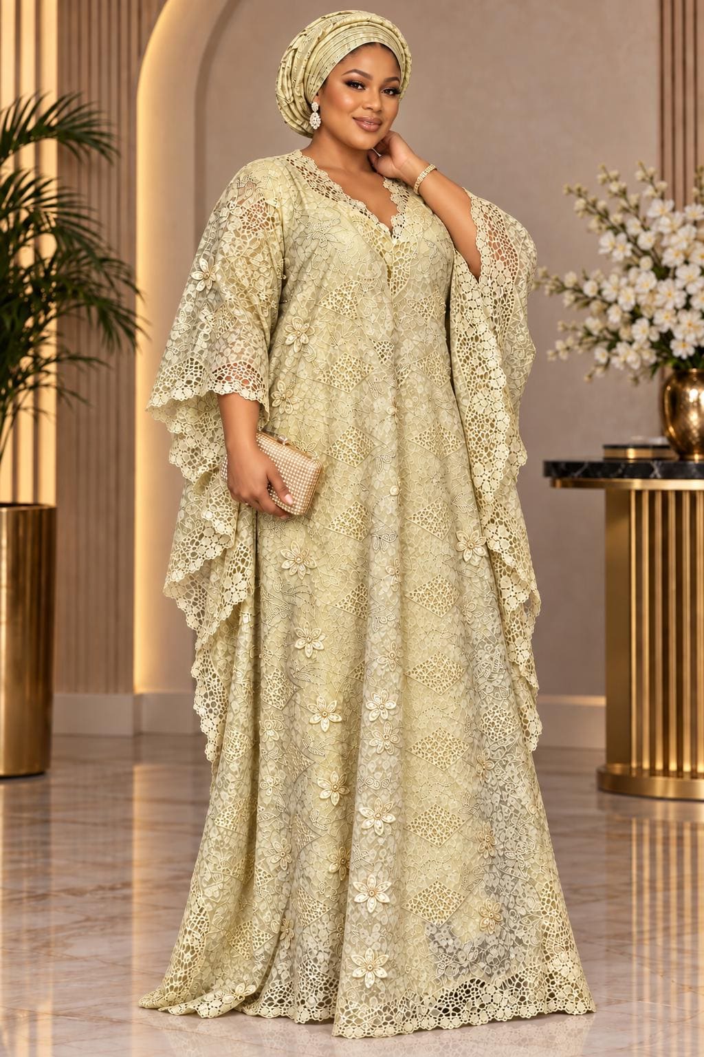 Cream Dress for Wedding Guest