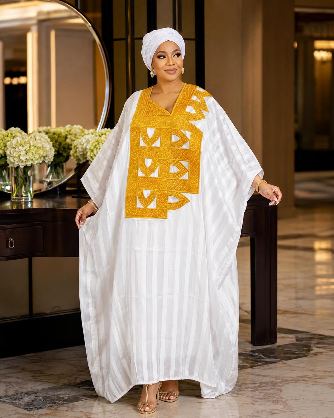 White Gold Kaftan