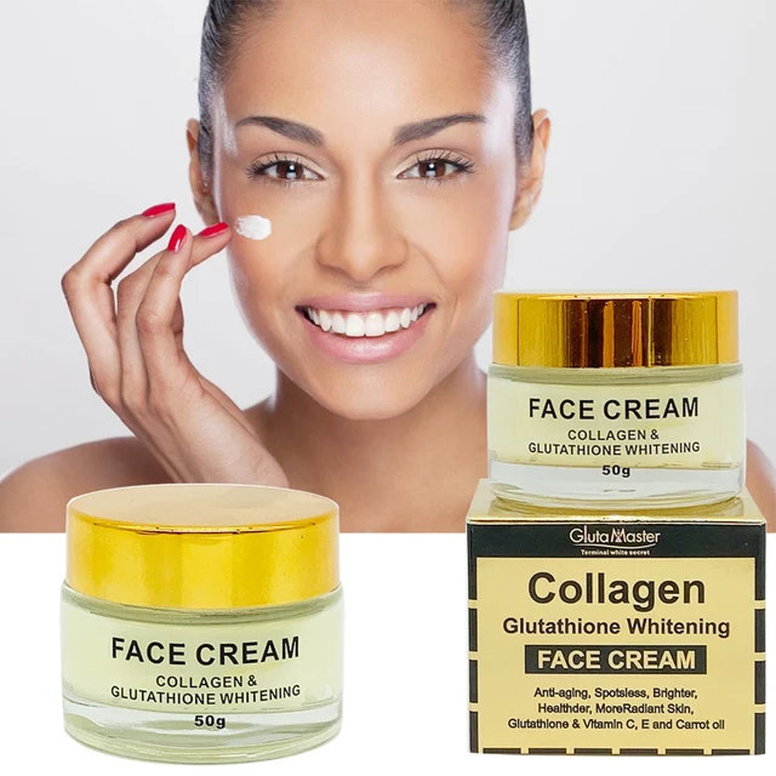 Gluta Master Glutathione Collagen Whitening Facecream Etsy