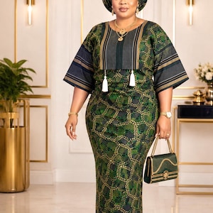 yoruba bridesmaid dresses Head wrap is sold